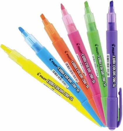 CANETA MARCA TEXTO PILOT LUMICOLOR